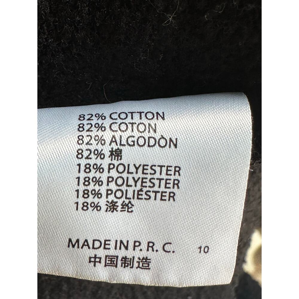 Brandy Melville Malibu California Oversized Zip-Up Hoodie Black One Size - Picture 10 of 10